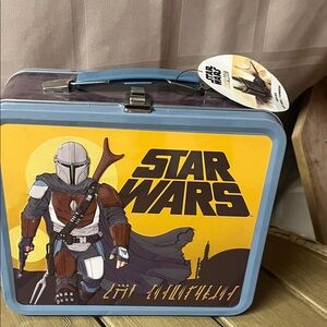 Star Wars The Mandalorian Lunch Box Tin Funko - Disney 8”x 7” NWT